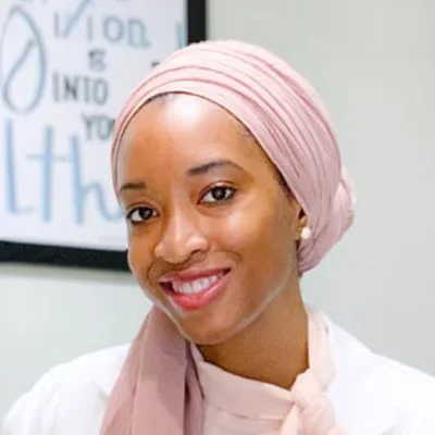 A headshot photo of Dr. Fatima Ibrahim