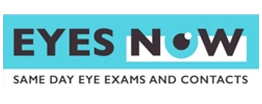 Eyes Now brand logo featured at the top of the website